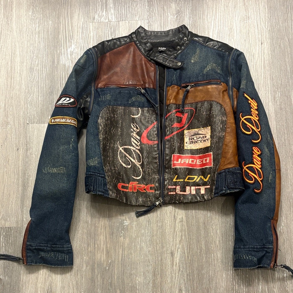 Jaded London Multicolor Jean Jacket